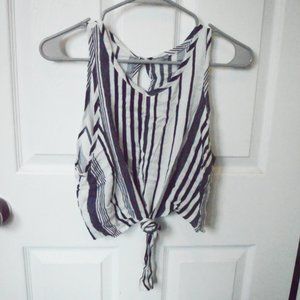 Women's Striped Cropped Tank